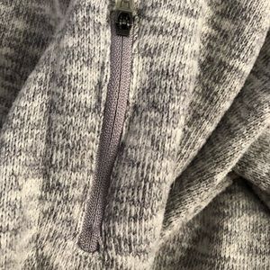 eddie bauer gray zip up jacket